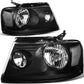 DNA Motoring HL-OH-F1504-CH-AM Headlight Assembly - Driver and Passenger Side