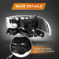 LBRST Headlight Assembly For GMC Sierra 1500 1999-2006 For GMC Sierra 1500 Classic 2007 For GMC Sierra 2500 1999-2004 Black Housing Amber Reflector Clear Lens Driver and Passenger Side Headlamp