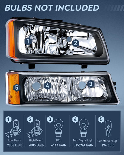 2003-2006 Silverado Headlights