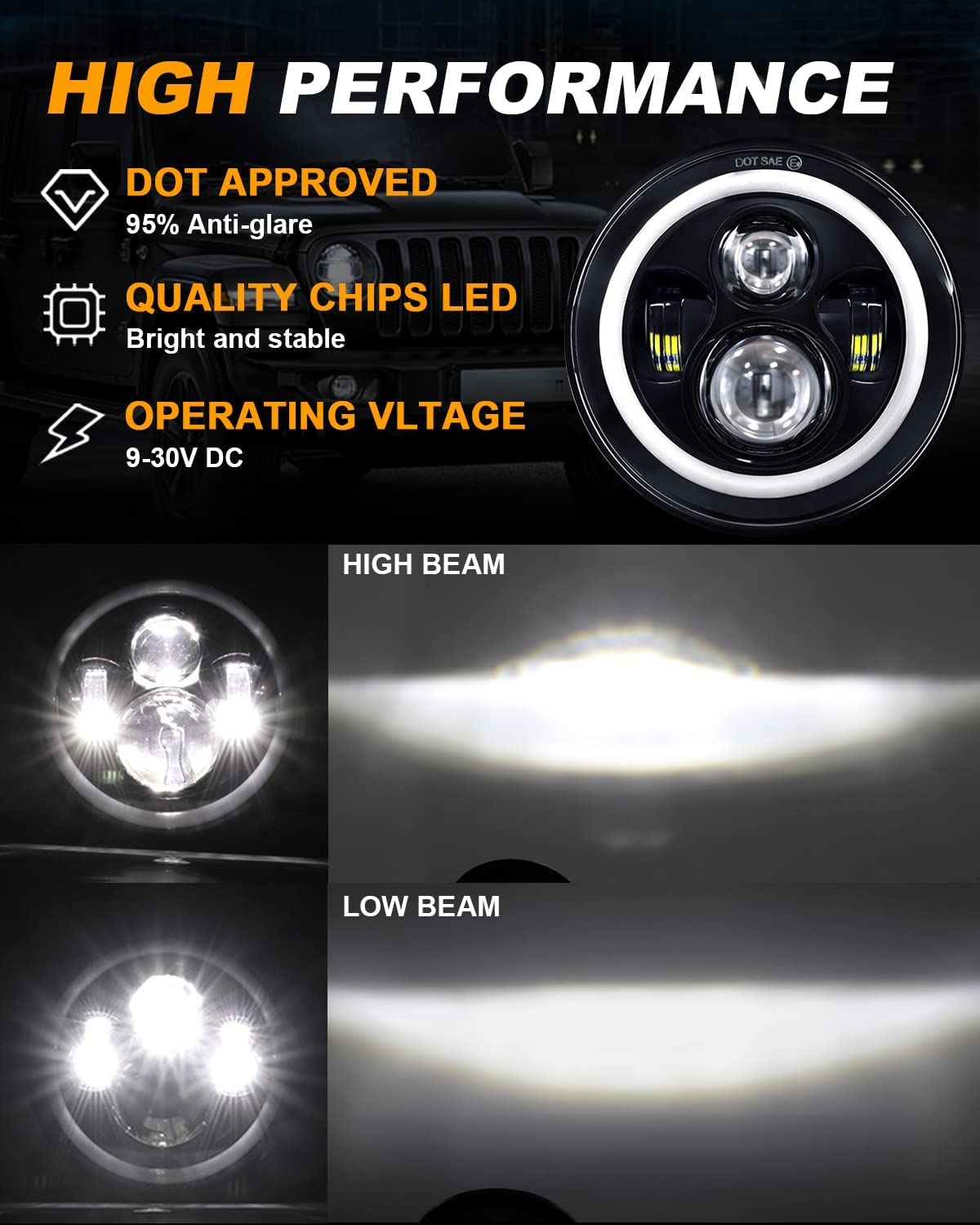 Low Beam LED Headlights