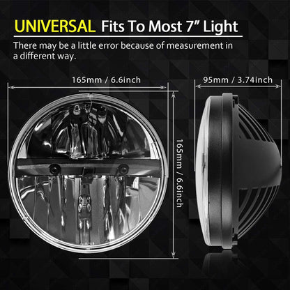 7 Inch LED Headlight Round Dot Approved