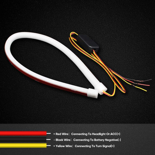 Switchback LED Tube Plug N Play Whiteamber 24in