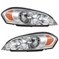 AUTOSAVER88 Headlight Assembly Compatible with 2006-2013 Chevy Impala 06 07 Chevy Monte Carlo Replacement Headlamp Driving Light Chrome Housing Amber Reflector Clear Lens 25958359 25958360 A Chrome Housing Amber Reflector Clear Lens OE Replacement