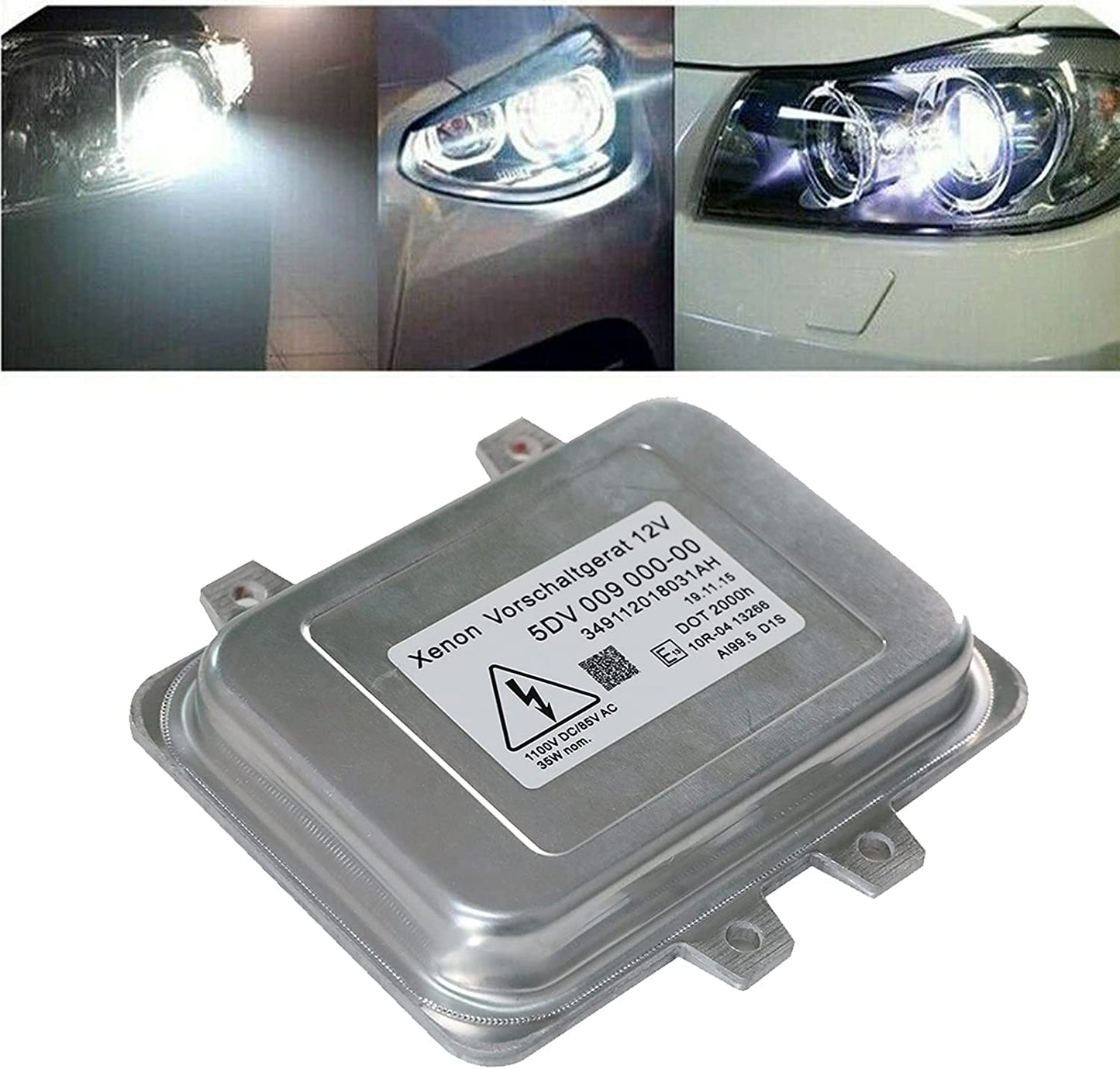 Yikesai 5DV 009 000-00 Xenon Hid Headlight Ballast Control Unit Replacement for 2007-2014 Cadillac Escalade & 2006-2009 BMW E60 & 2008-2014 Ch r ysl er Town Country (5dv 009 000-00)