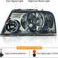 2004 - 2008 Ford F-150 headlights with smoked lens, chrome housing, clear reflector