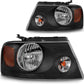 2004-2008 Ford F150 Black Housing Amber Reflector Clear Lens OE Replacement