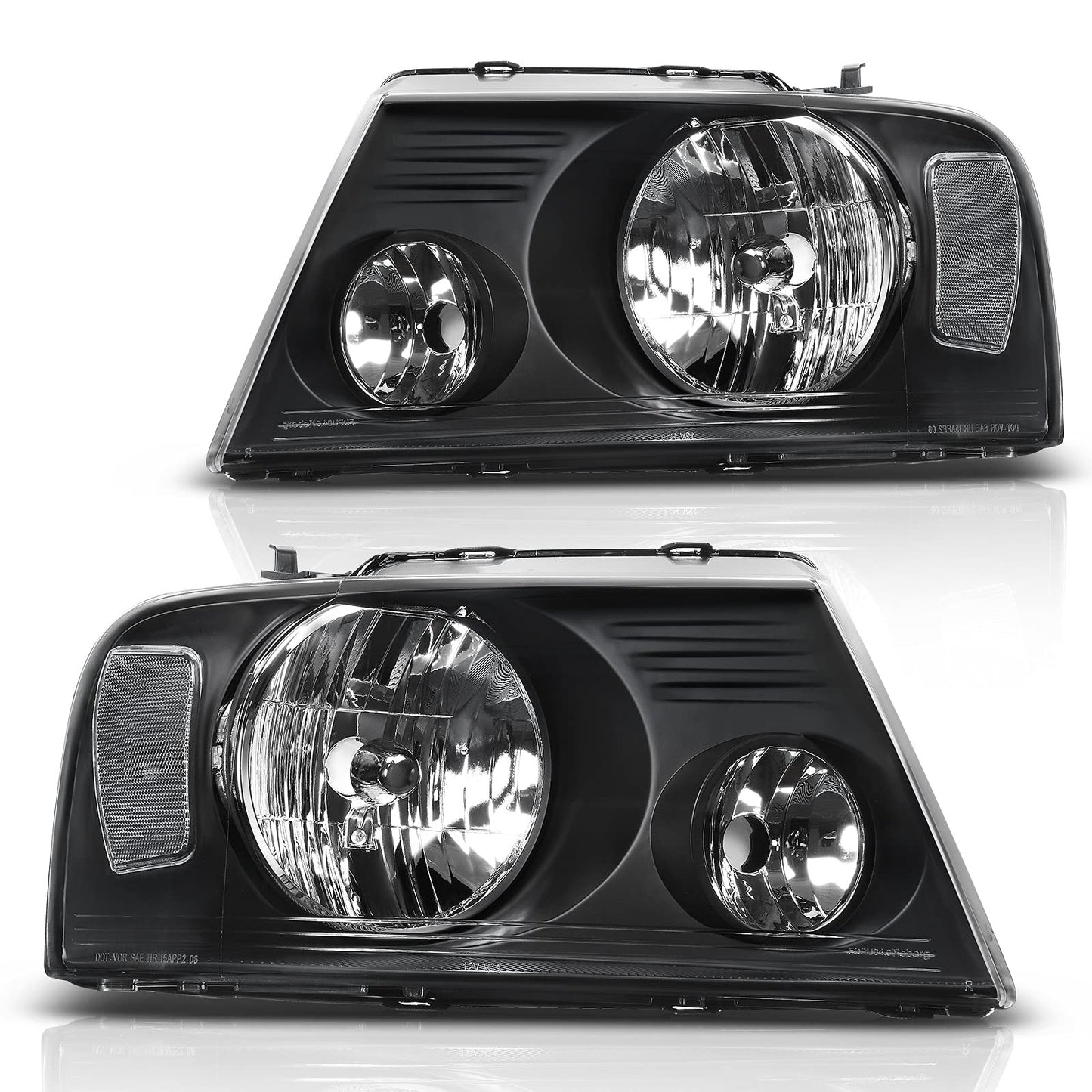 2004-2008 Ford F150 Clear Reflector headlights