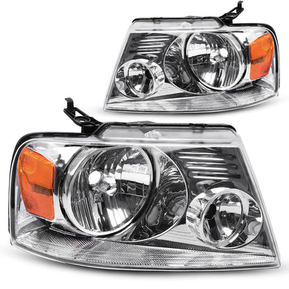 2004-2008 Ford F150 Chrome Housing Amber Reflector