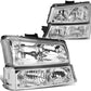 DNA Motoring - HL-OH-CS03-4P-CH-AM Headlight Assembly - Driver and Passenger Side