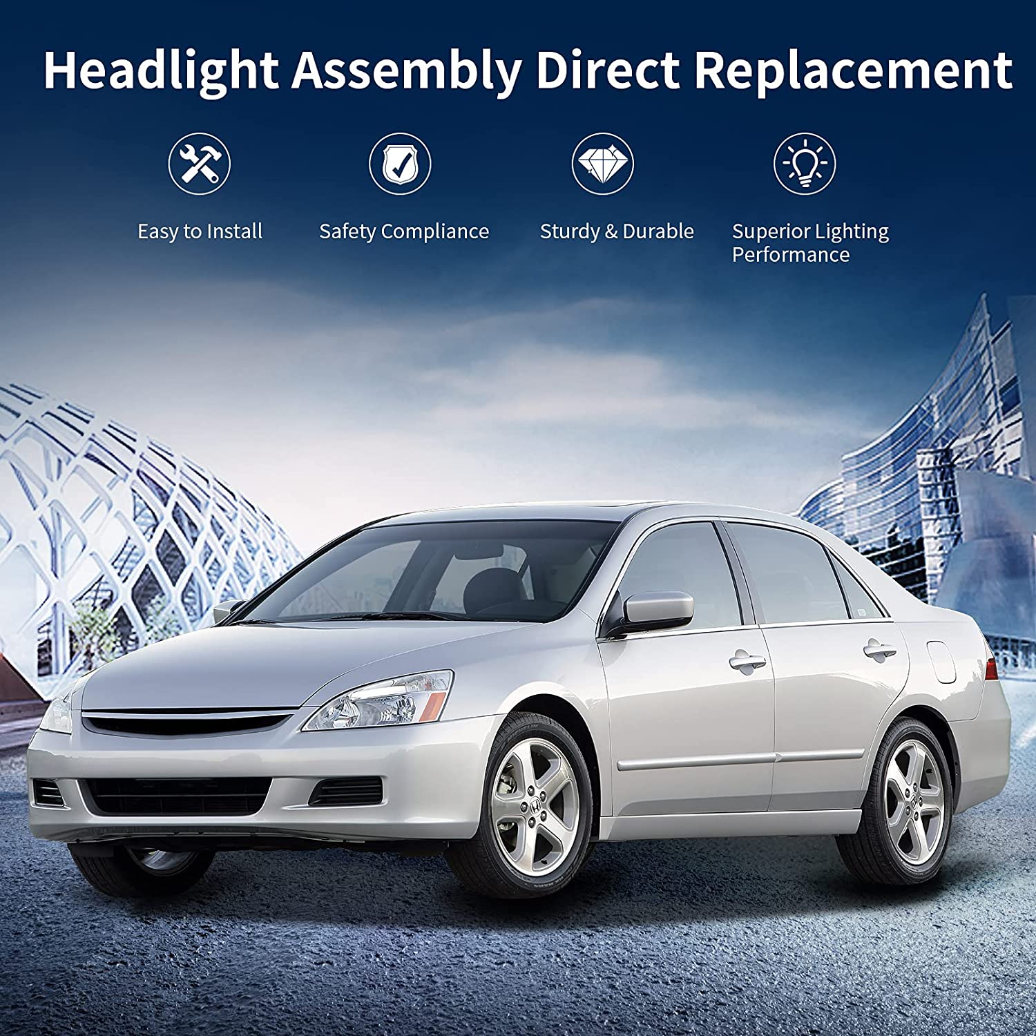 AUTOSAVER88 Headlight Assembly Compatible with 03 04 05 06 07