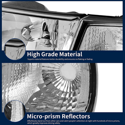 Headlight Assembly, Headlight Replacement, Fits 97-03 Ford F-150/97-02 Ford Expedition Pickup
