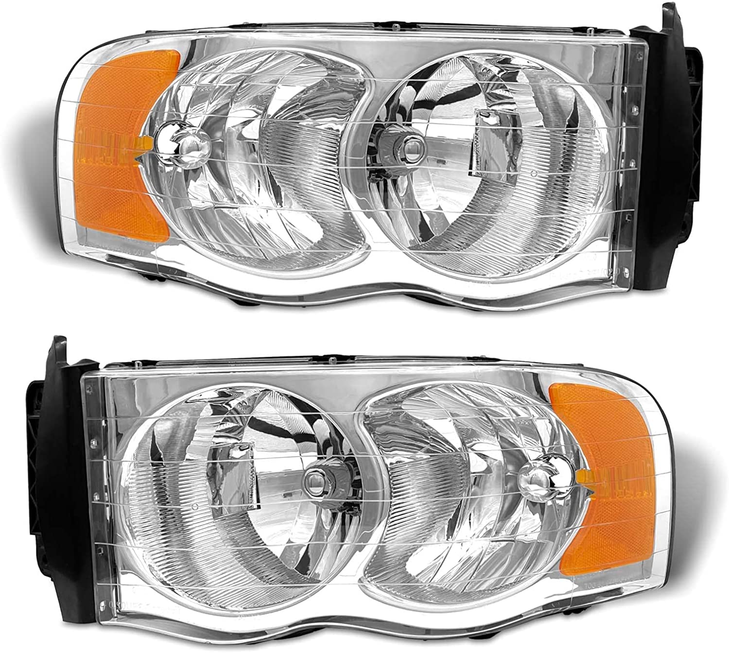 ADCARLIGHTS 2002-2005 Dodge Ram Headlight Assembly for Dodge Ram