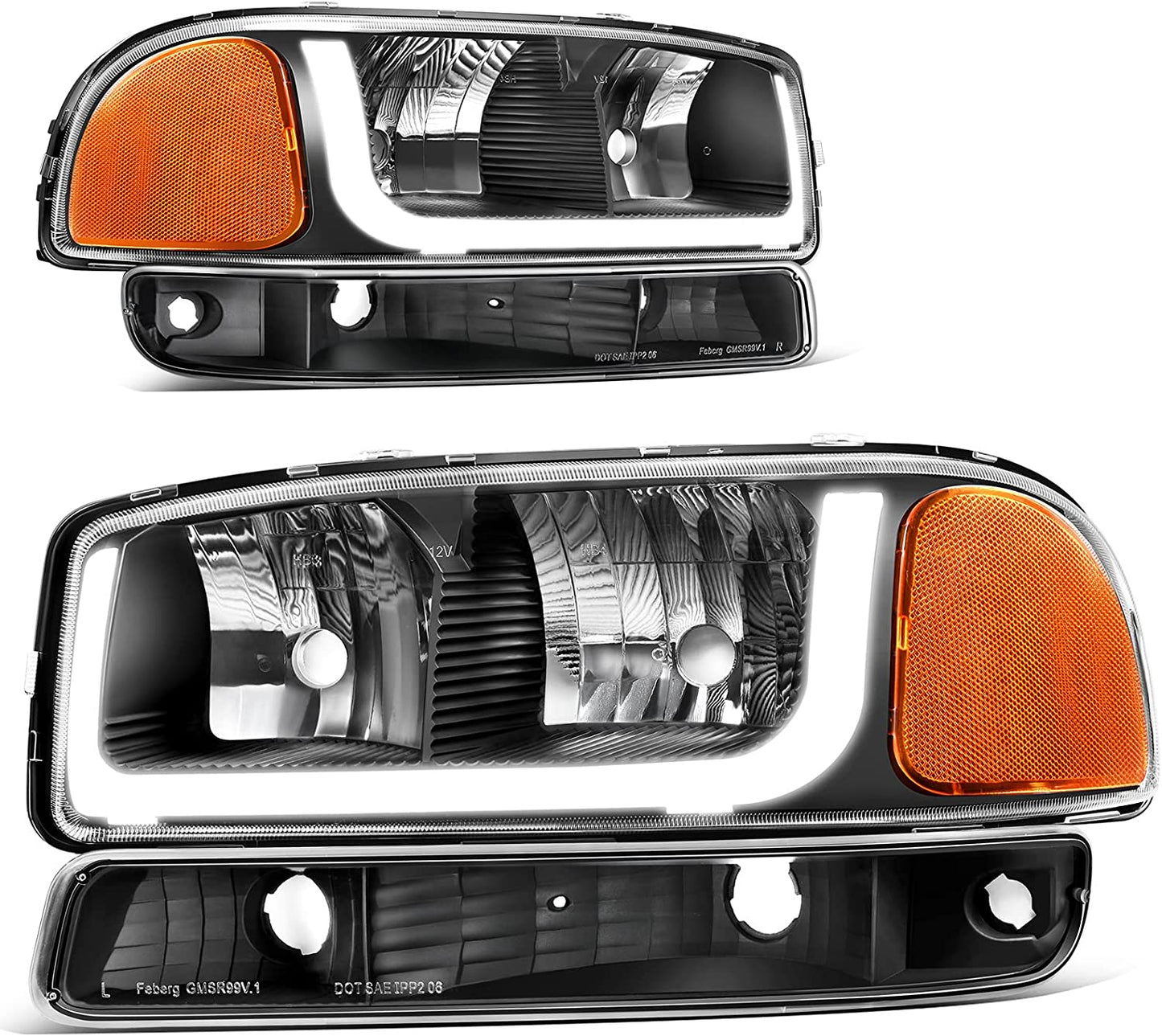 AmeriLite 2013-2015 Altima 4Dr Sedan Replacement Headlights Pair Halogen Type - Driver and Passenger Side