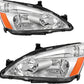 Autosaver88 Headlight Assembly Compatible With 03 04 05 06 07 Accord Oe Replacement Chrome Headlights Wclear Housing