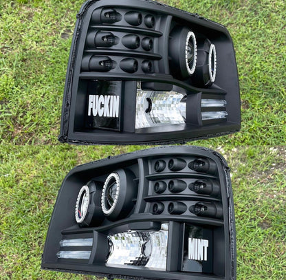 1992-1997 Ford Obs Headlights Double Halo