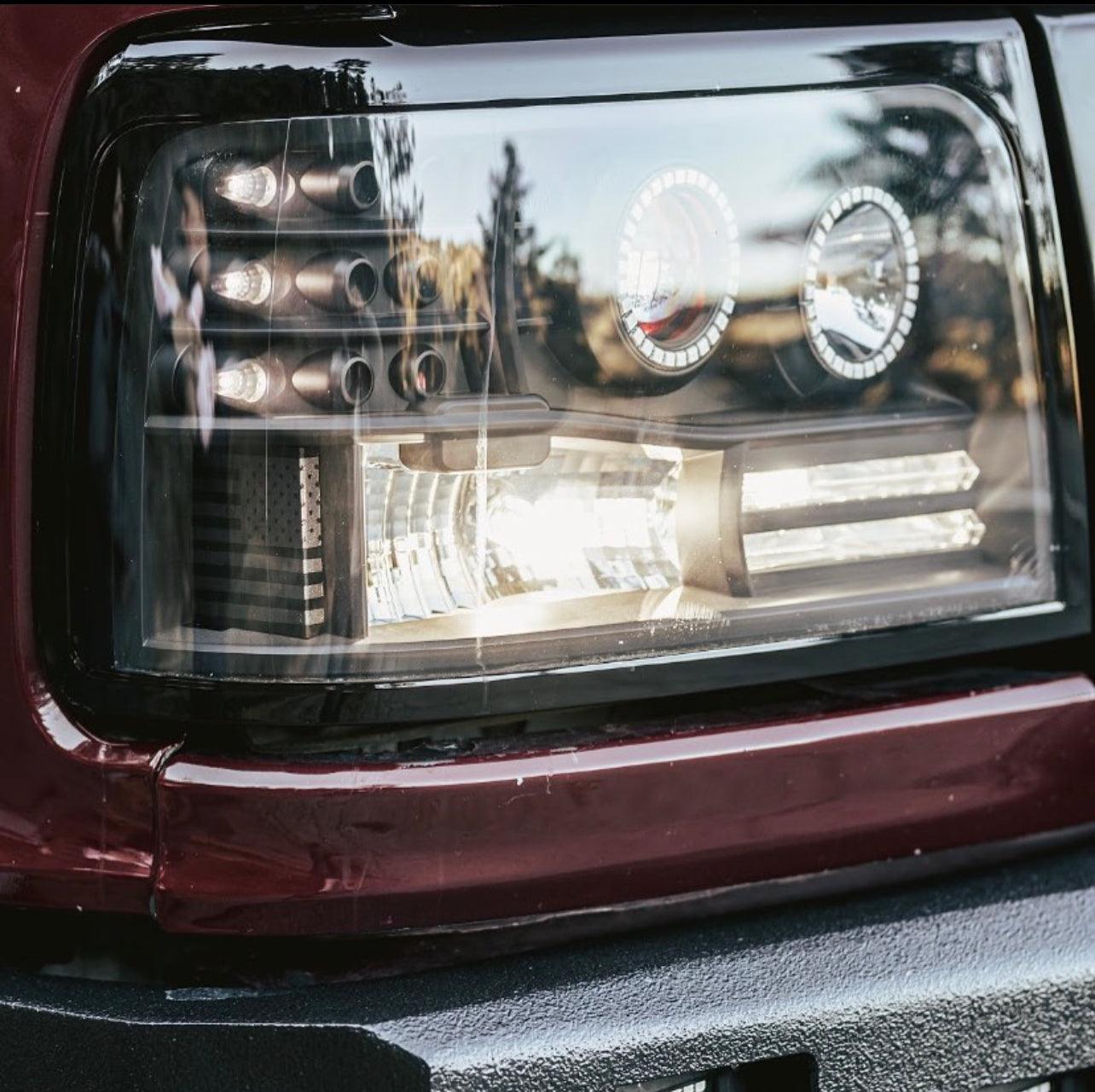 1992-1997 Ford Obs Headlights Double Halo