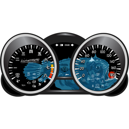 Illumaesthetics Mazda Mazdaspeed 3 2nd Generation Gauge Faces Bl 1013