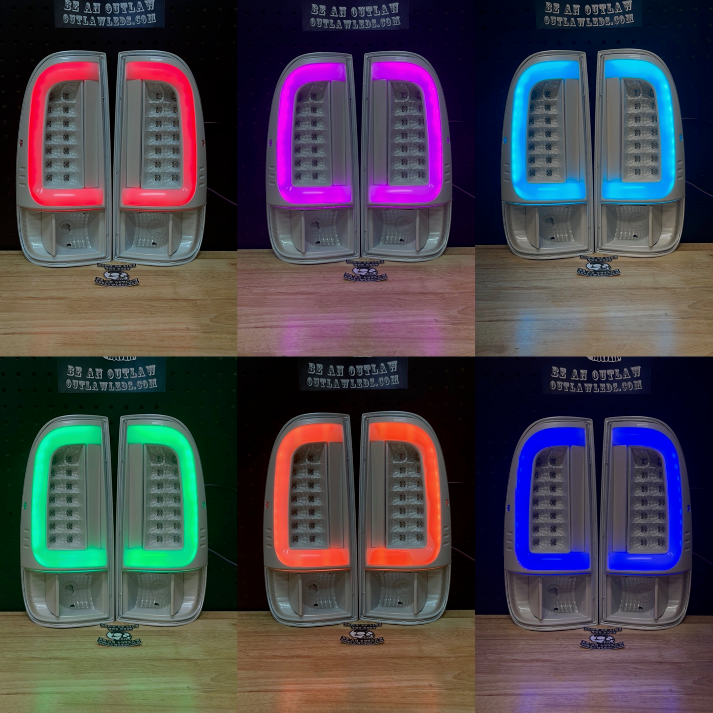 1997-2003 Ford F150 Recon Painted Tail Lights