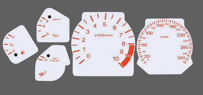 Illumaesthetics Mazda Rx7 Gauge Faces Fd3s