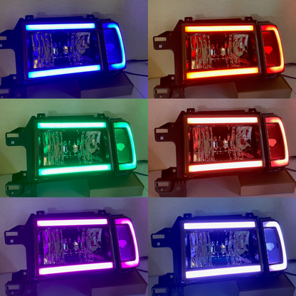 1987-1991 Obs Bar Style Ford Headlights