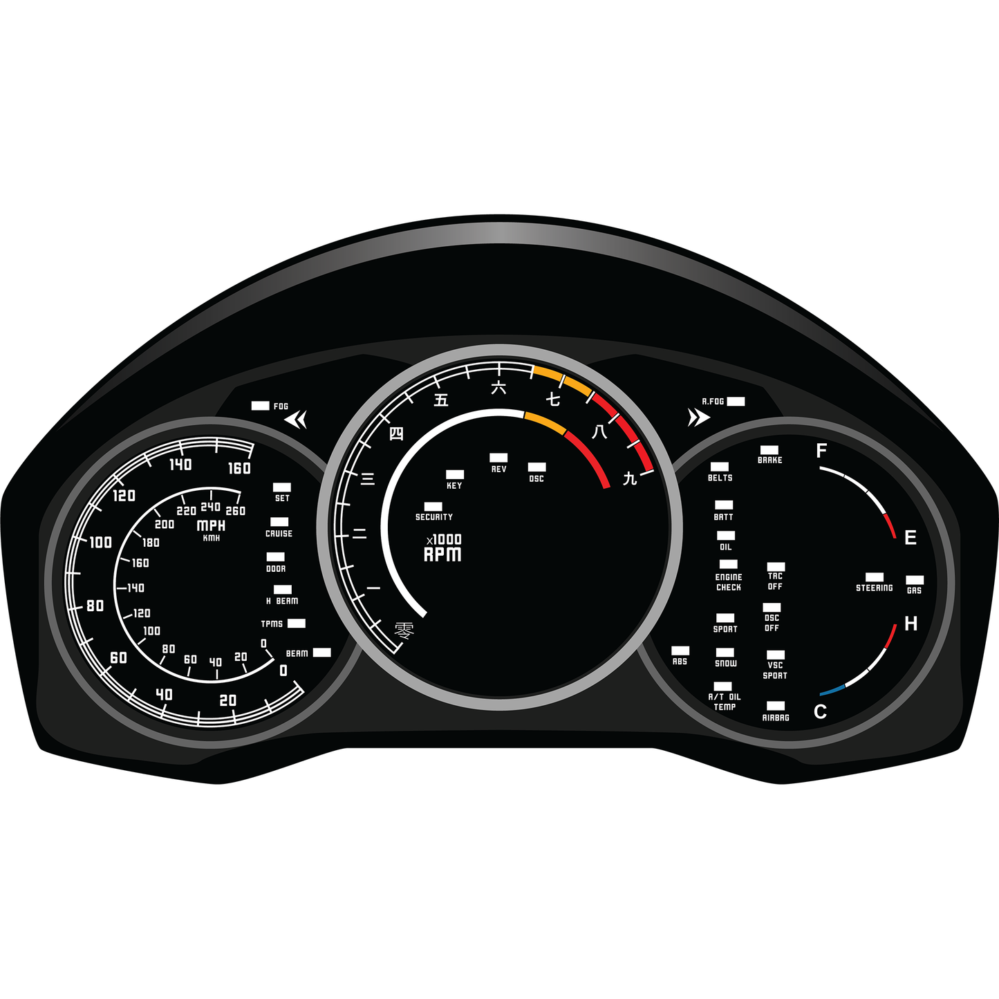 Illumaesthetic FR-S/GT-86/BR-Z (Premium 4.2" LCD Screen Ver.) - Gauge Faces (ZN6)