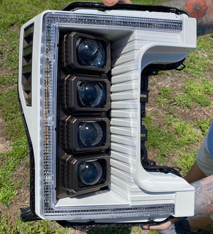 2017-2019 Ford Superduty Morimoto Xb LED Headlights White Drl