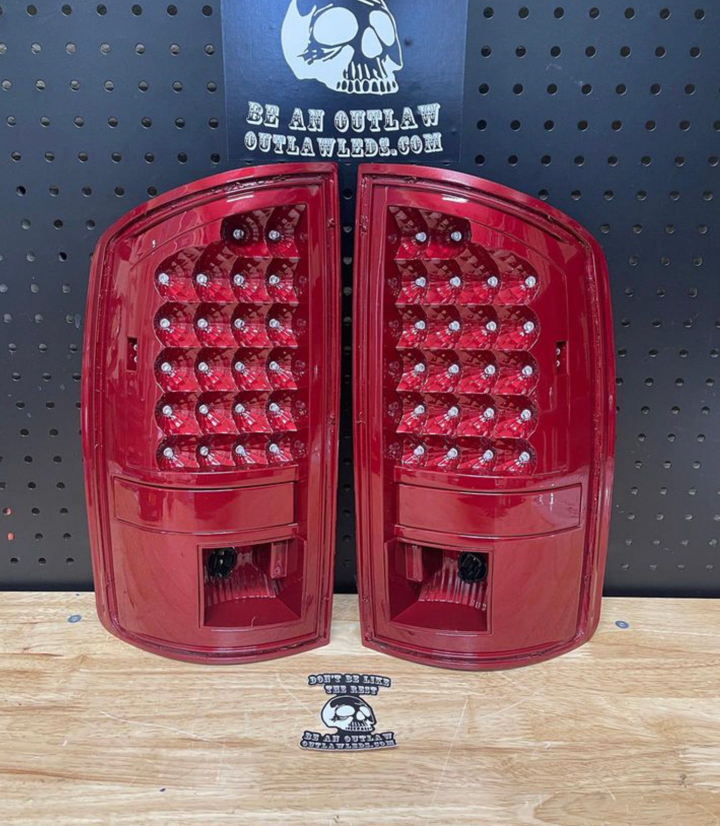2007-2008 Dodge Ram 150025003500 Painted Tail Lights
