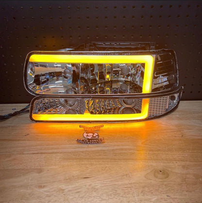 1999-2002 Chevy Silverado Bar Style Headlights