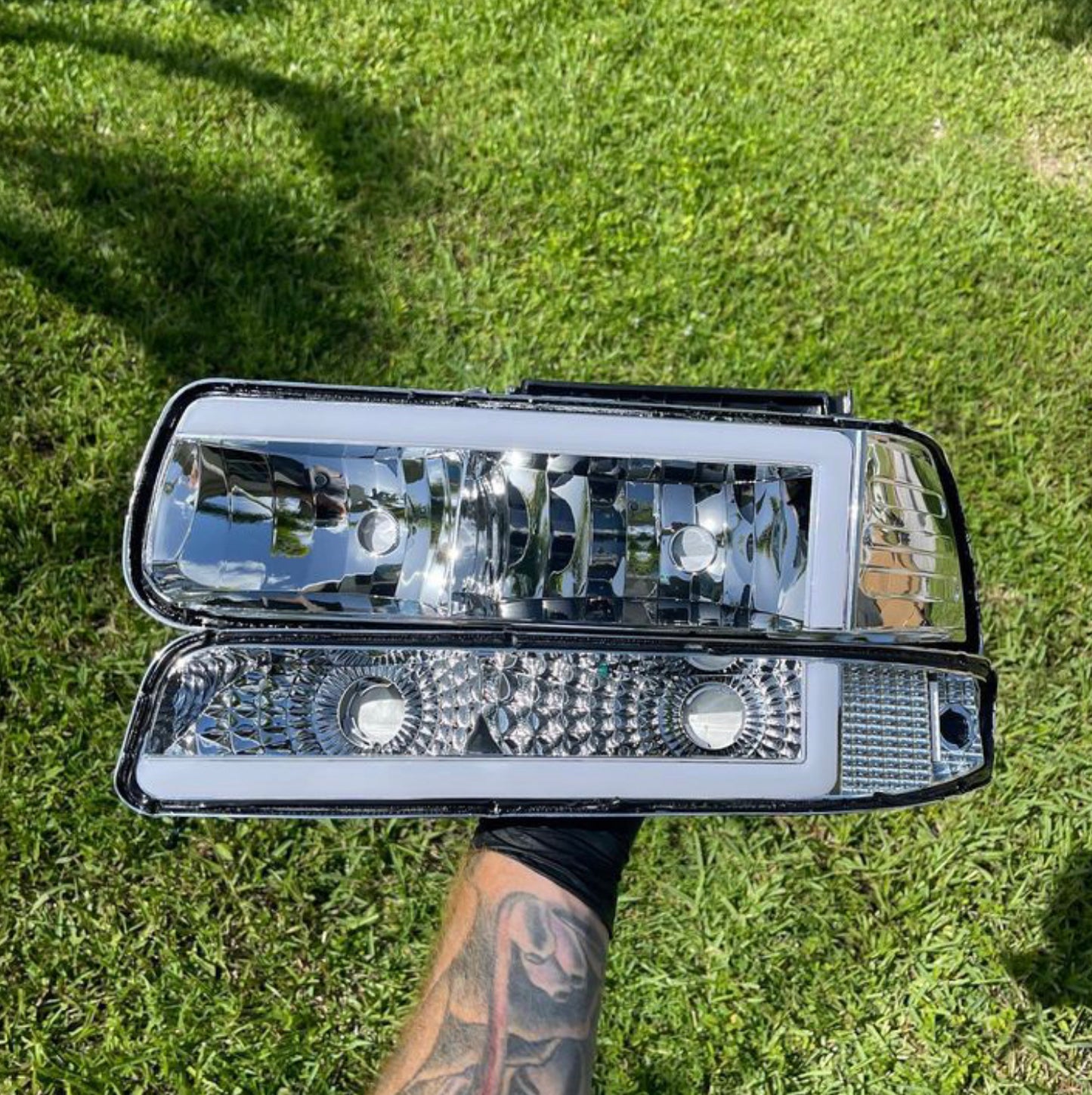 1999-2002 Chevy Silverado Bar Style Headlights