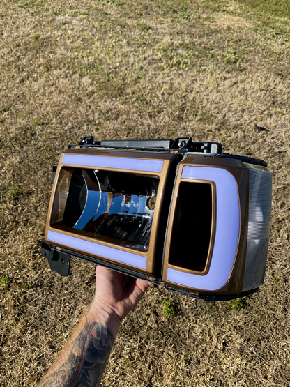 1987-1991 Obs Bar Style Ford Headlights