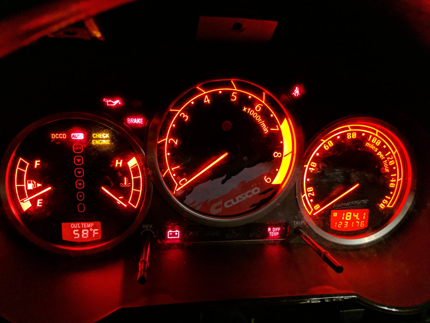 Limited Preorder Illumaesthetic Subaru Wrxsti Cusco Gauge Faces