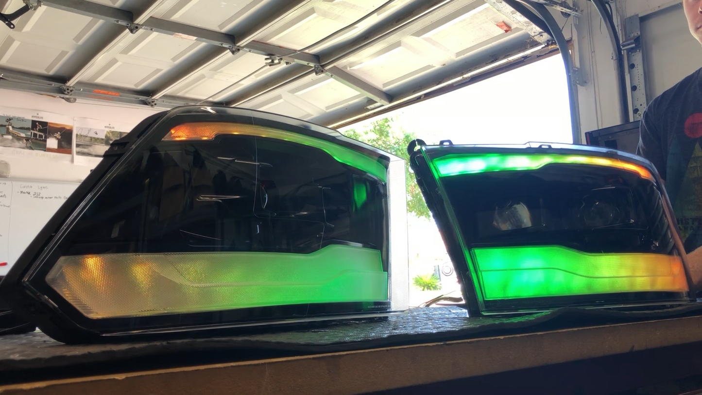 2009 - 2018 Ram 1500 Color shifting headlights