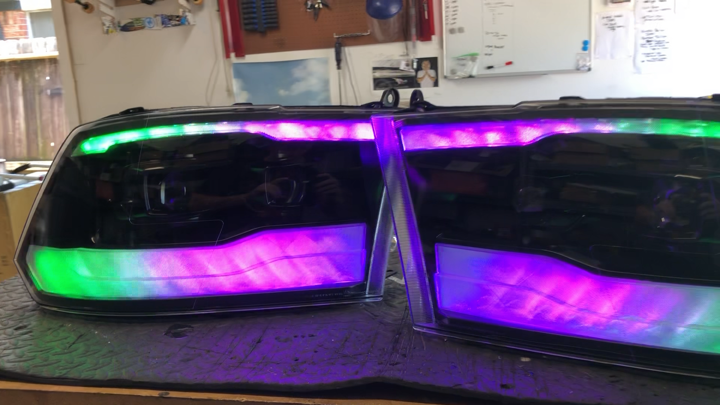 2009 - 2018 Ram 1500 Color shifting headlights