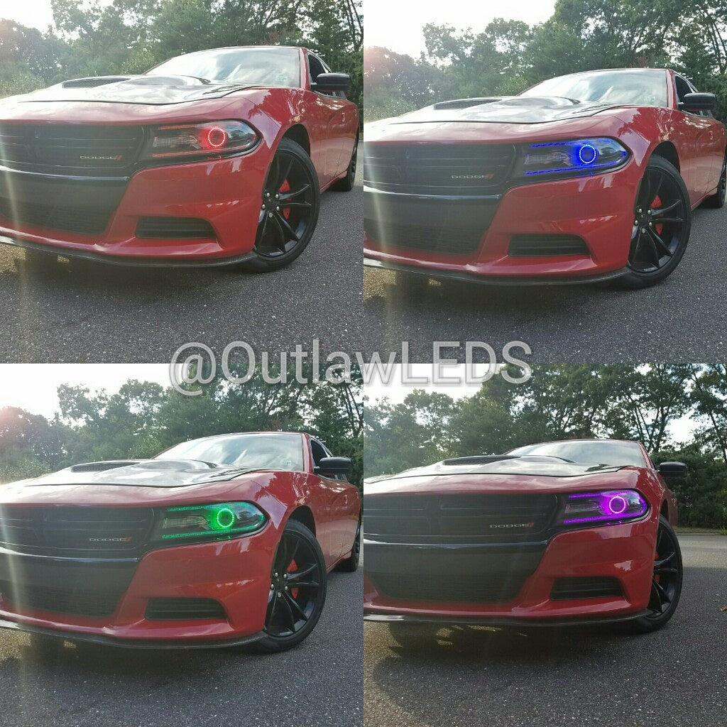 201517 Charger Double Halo Headlights