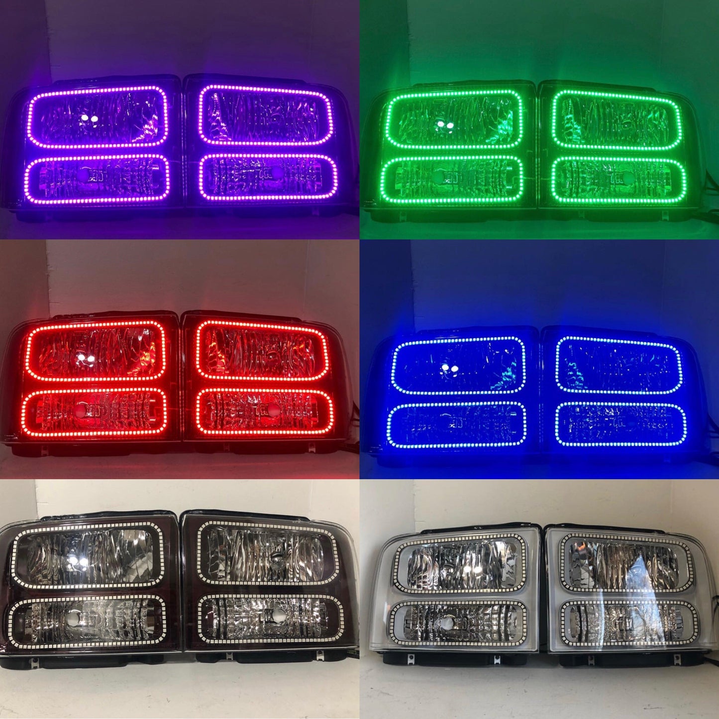 1999-2007 Superduty Double Halo Headlights