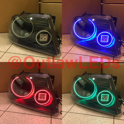 2004-2008 F150 Halo Headlights With Pod Retrofit