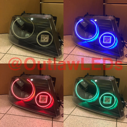 2004-2008 F150 Halo Headlights With Pod Retrofit