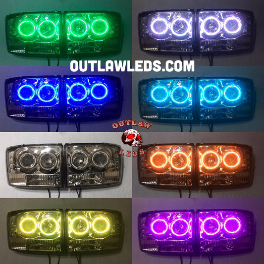 1999-2007 F250f350 Superduty Double Halo Projector Headlights