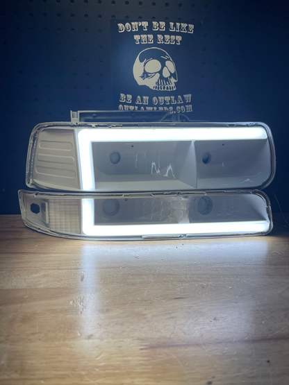 1999-2002 Chevy Silverado Bar Style Headlights