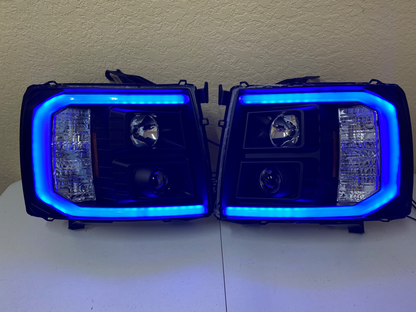 2007-2013 Chevy Silverado C Bar Projector Headlights