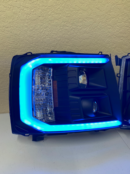 2007-2013 Chevy Silverado C Bar Projector Headlights