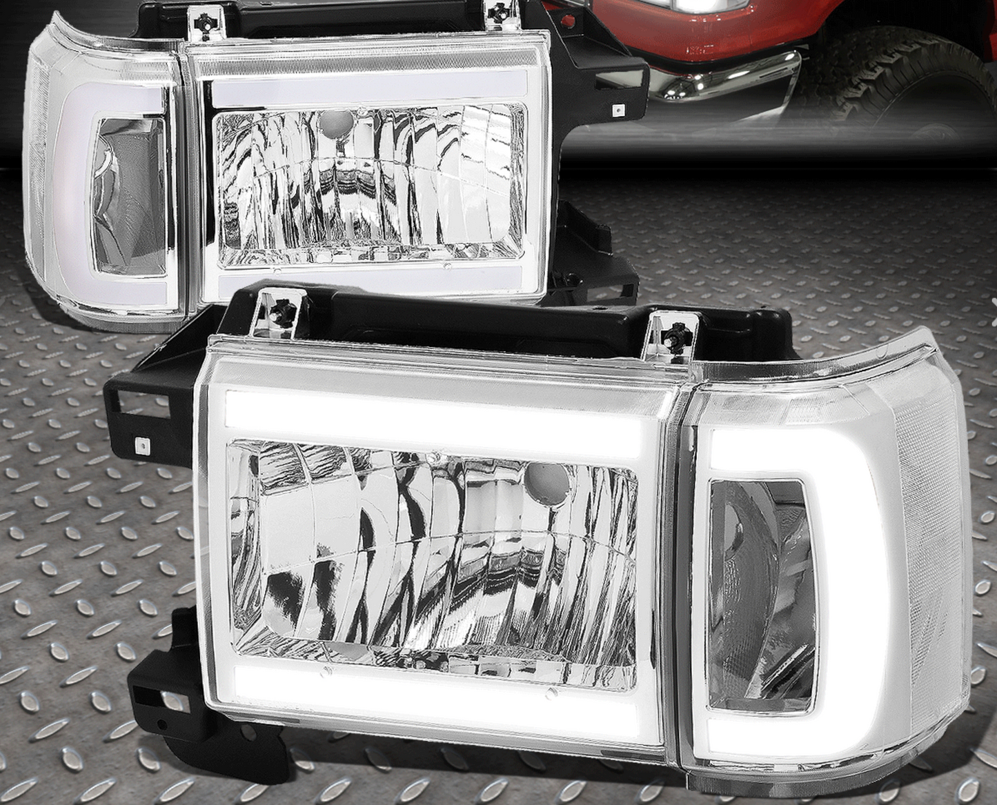 1987-1991 Obs Bar Style Ford Headlights