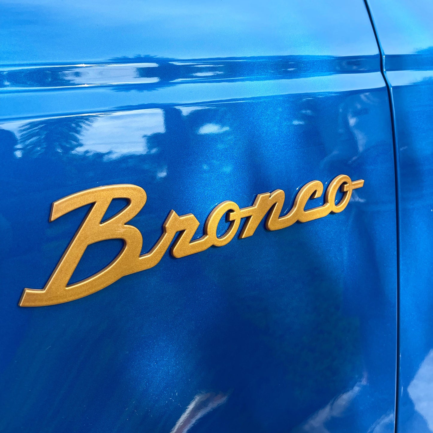 Ford Bronco Painted Script Emblems Sold As A Pair