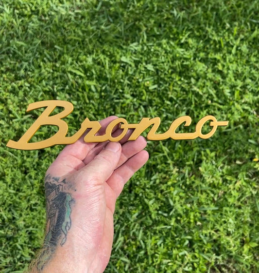Ford Bronco Painted Script Emblems Sold As A Pair