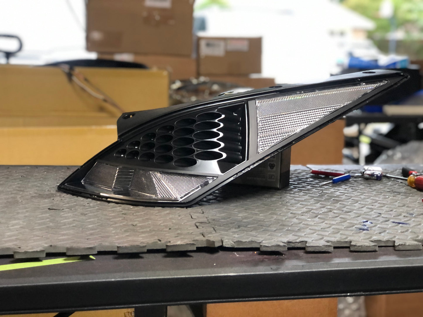 350z Black Housing Clear Marker Tail Lights