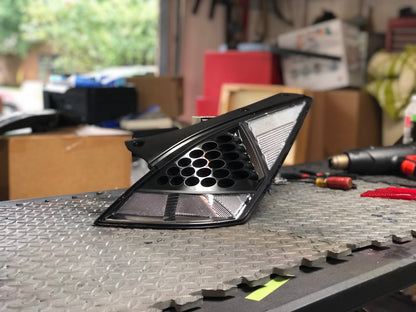 350z Black Housing Clear Marker Tail Lights