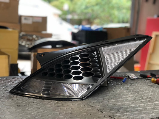 350z Black Housing Clear Marker Tail Lights