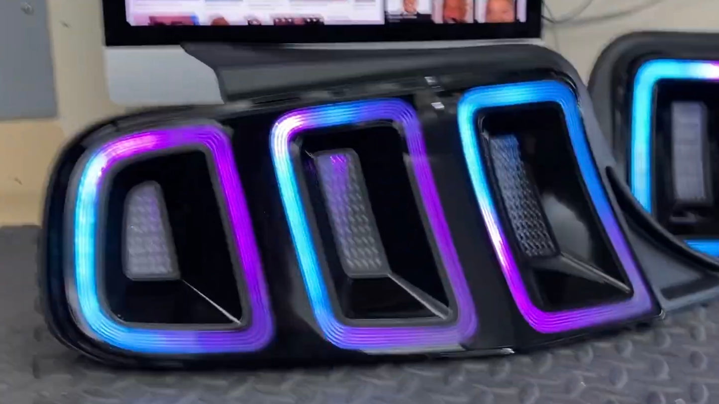 2013 - 14 colorshifting Ford Mustang tail lights